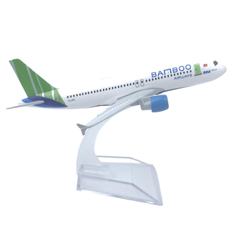 

Yuezhu Aviation Airbus A320 Alloy Aircraft Model 16CM зелёный