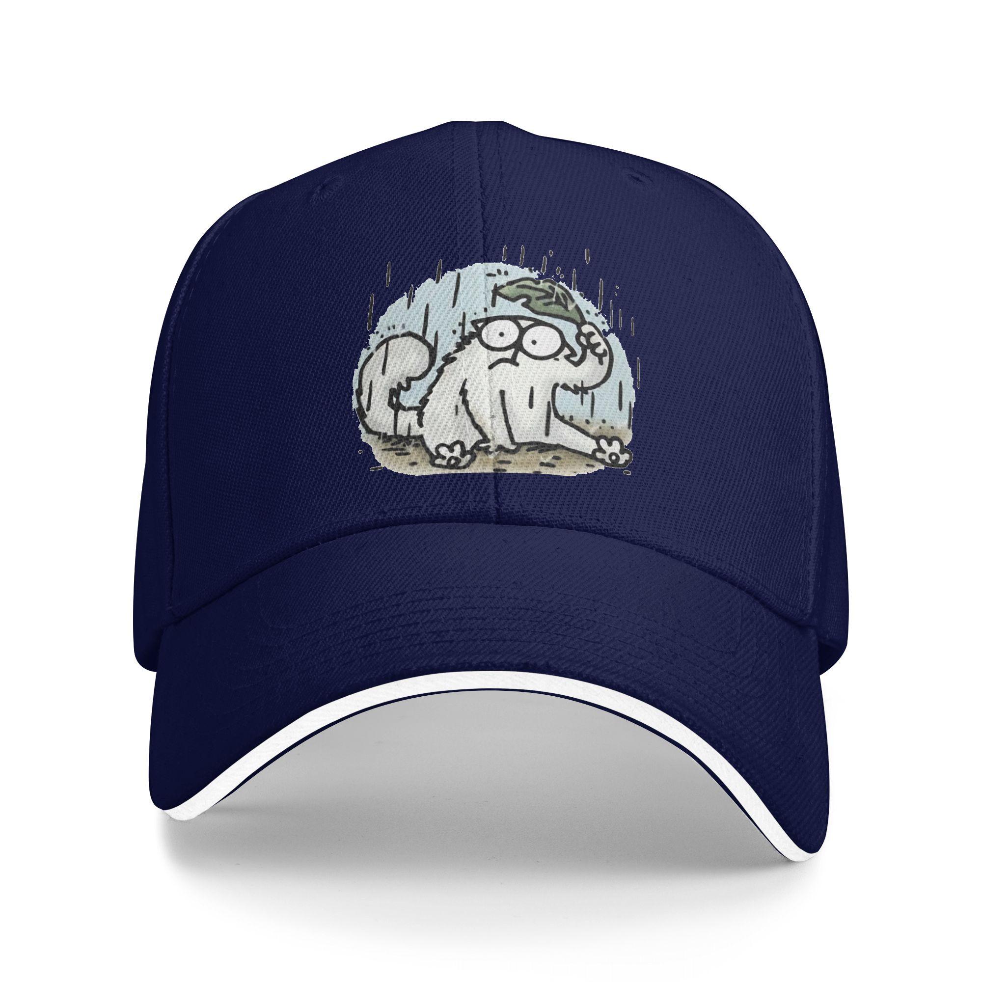 

Spring Casual Baseball Cap Simons Cat Kpop Rock Trucker Hat For Female Male Sunscreen Design Baseball Caps One Size темно-синього кольору