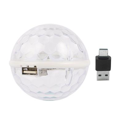 1Pcs USB Crystal LED Mini Disco Light Portable Stage Lighting Colorful USB Powered Light for Birthday Dance