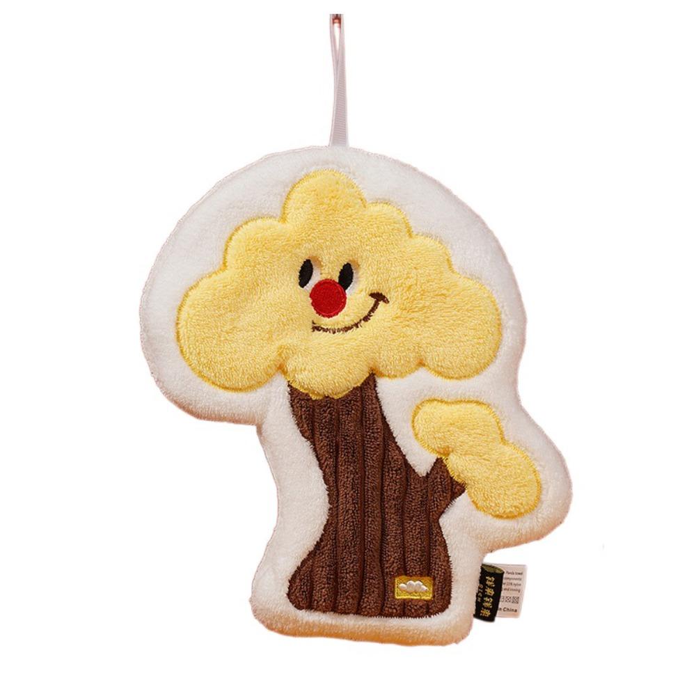 

Hanging Cleaning Towel Thicker Dishcloths Cute Cartoon Hand Towel Kitchen жёлтый