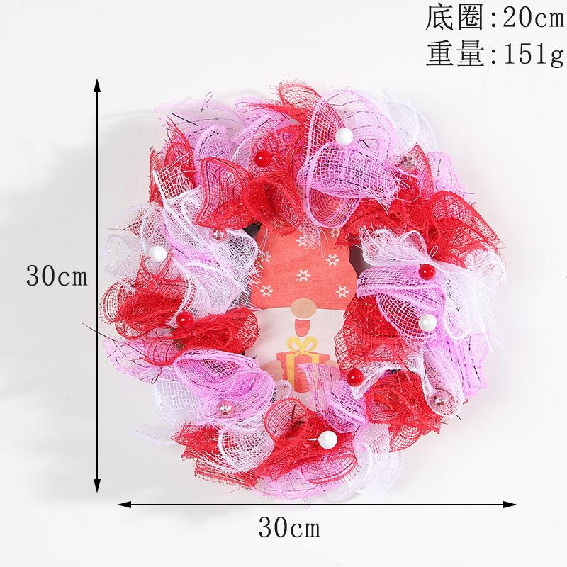 

Zhongran Дверное украшение Жемчужный венок Креативный День святого Валентина Подвеска Настенная подвеска Праздничная композиция Реквизит