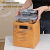 Tyvek Kraft Paper Insulated Lunch Bag - Waterproof, Aluminum Foil Bento Picnic Bag