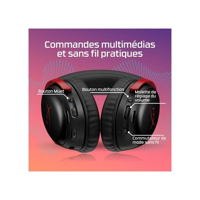 Casque PC Hyper X Cloud III S Wireless Black-Red Gaming Headset