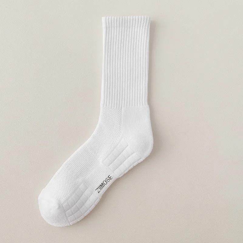 1pc 4pcs 5pcs 10pcs Socks Men's Cotton Spring Towel Bottom with Velvet Mid-tube White Stockings Thickened Sports Basketball Sock