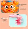Crab & Whale Water Toys for Kids Bathtub with Rotating Eyes & Water Wheel Fountain