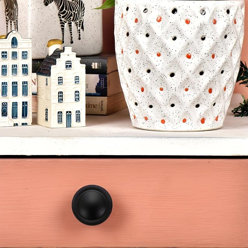 20 buc. Butoane de dulap, Butoane de dulap negru mat pentru Butoane de dulap pentru sertare, Butoane pentru uși de dulap, cu șuruburi