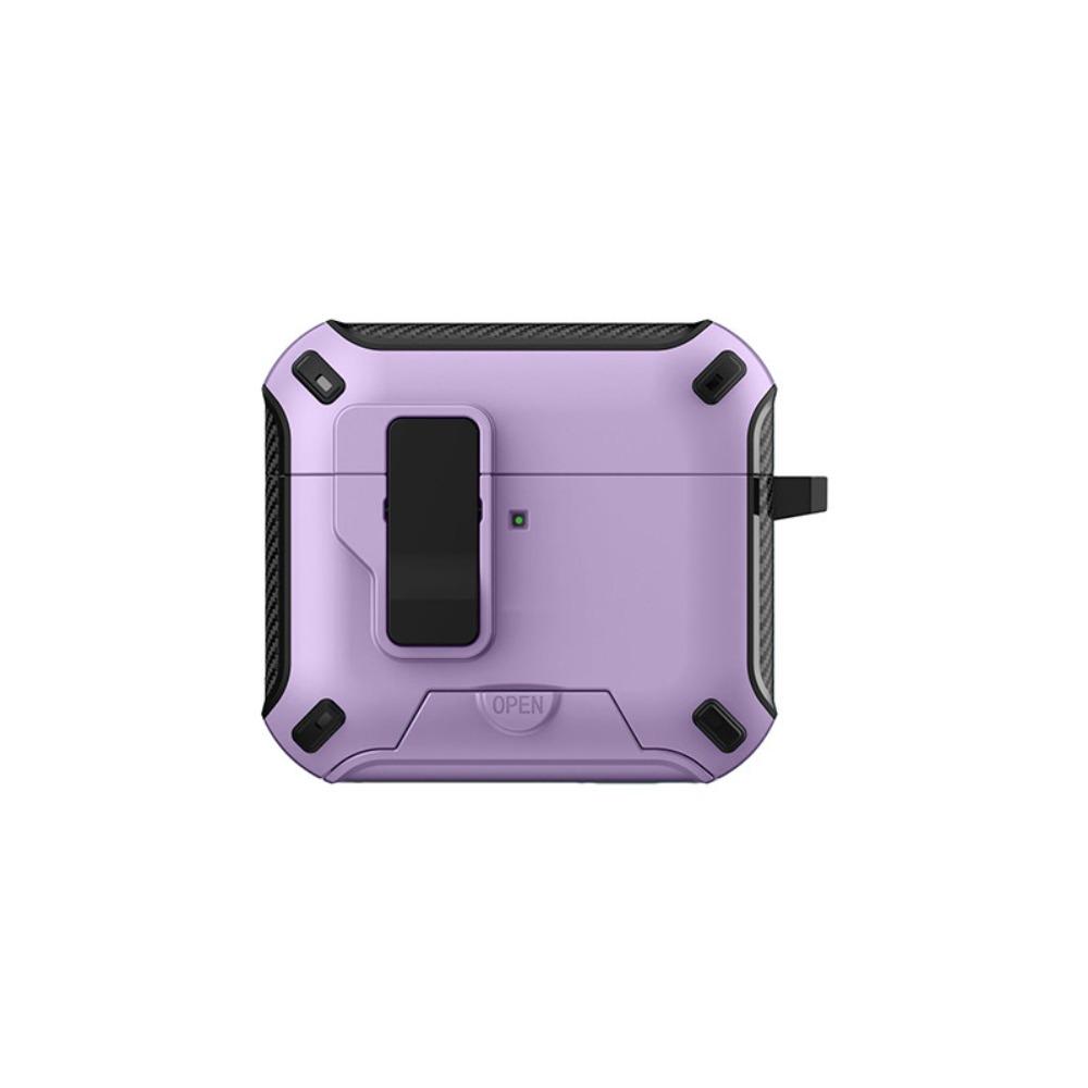 Military Grade Shockproof Secure Lock Clip OTT-BOX Case For AirPods Pro 4 2 3 1 With Phone Bracket Armor Magnetic Earphone Cover