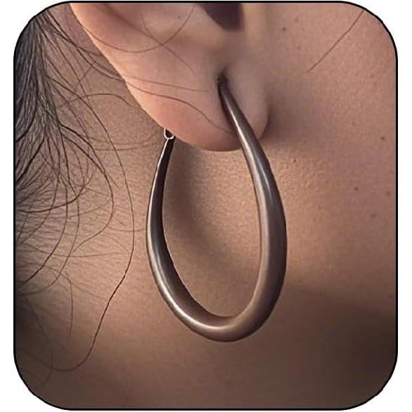 Neon Hoop Earrings for Women Exaggerated 80s 90s Colorful Chunky Statement Hoops Earring Lightweight Hypoallergenic Big Hoops for Glow Party Outfits