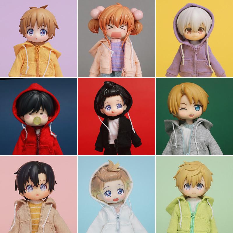HOUZIWA OB11 Puppenkleidung Hoodies für P9 Molly 1/12 BJD Puppen