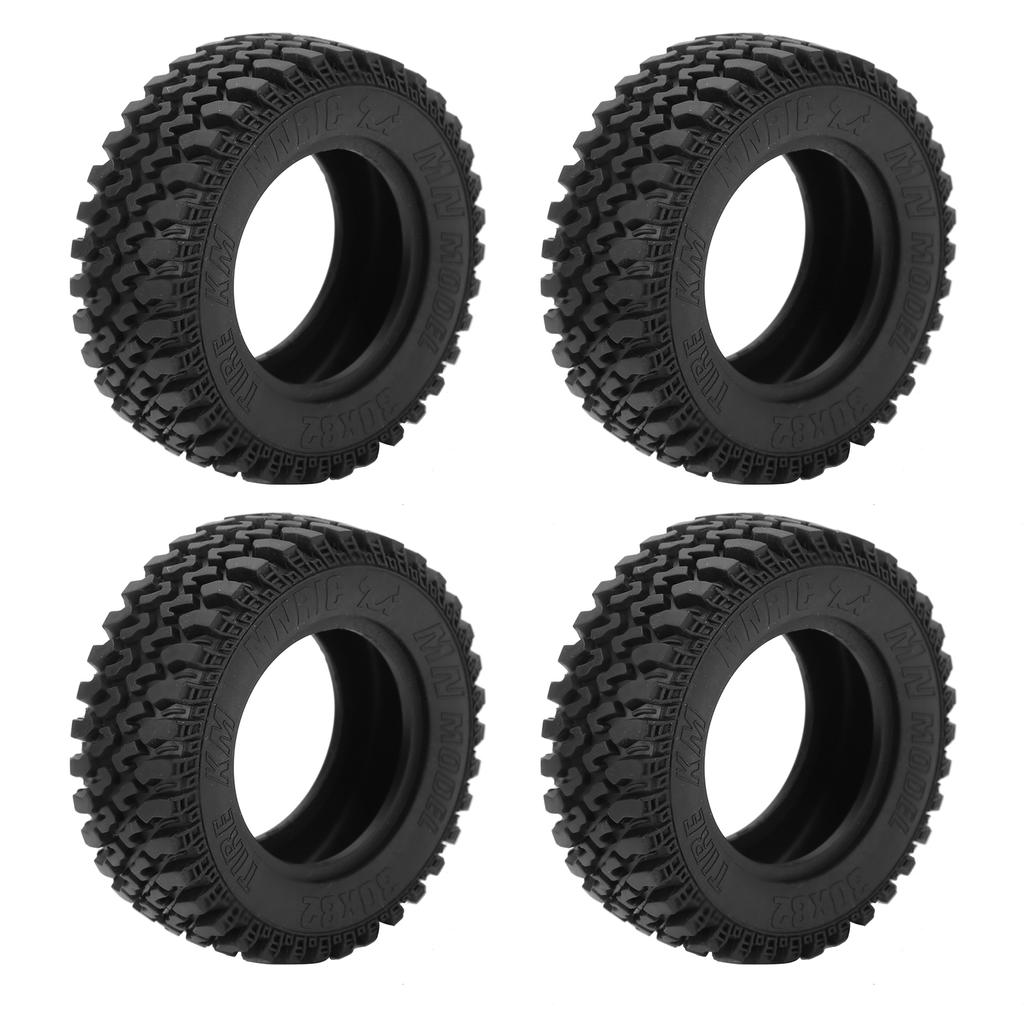 4pcs RC Rubber Wheels Tyre Front and Rear Tires for MN86 112 RC Crawlers Upgrade Parts