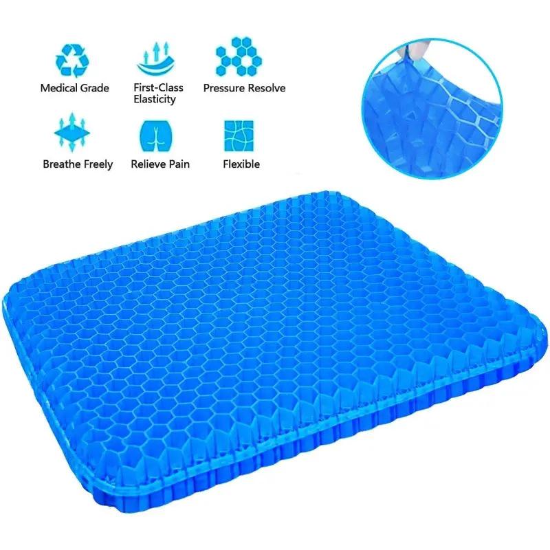 Breathable Gel Honeycomb Seat Cushion - Universal Cool Pad for Car & Chair