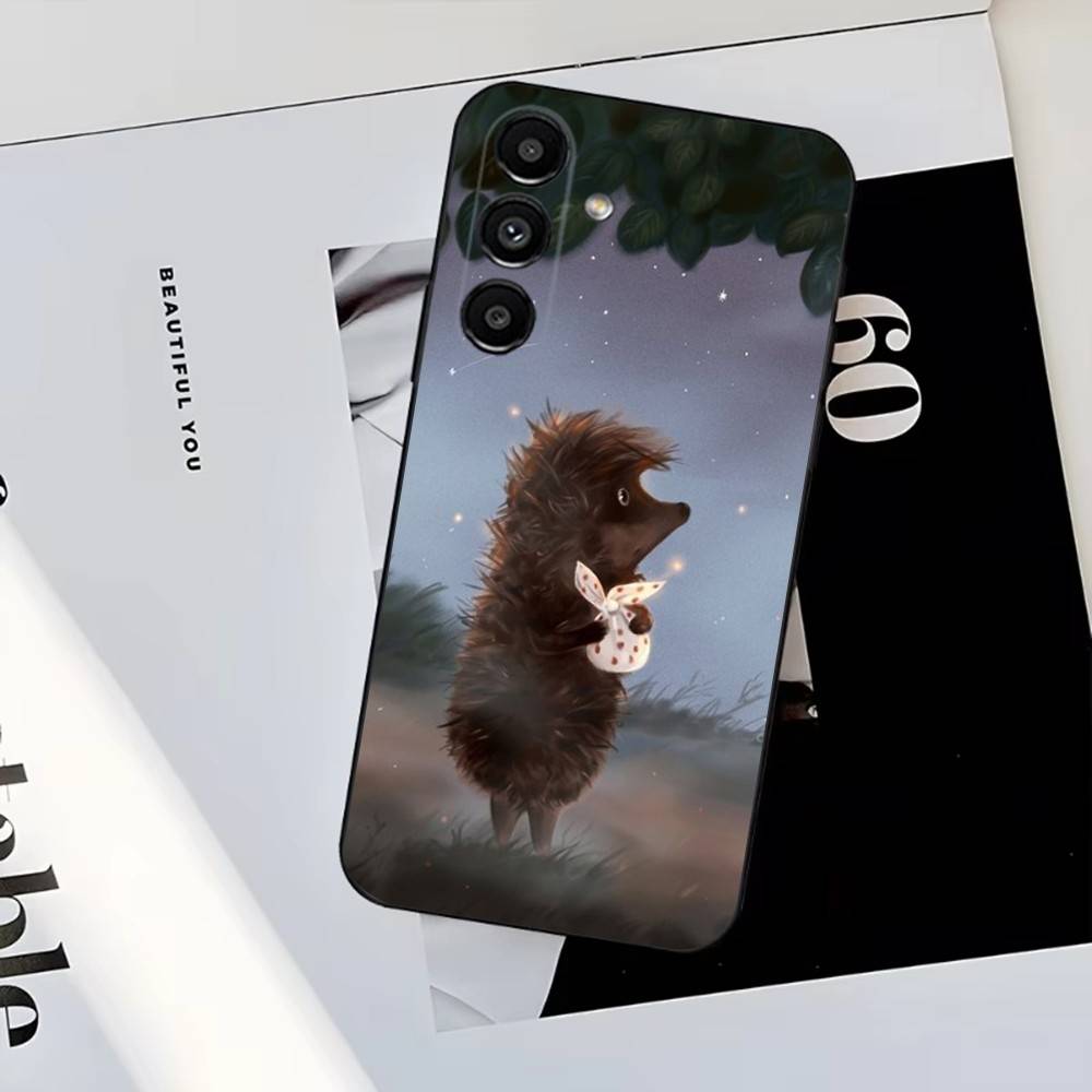 

Hedgehog in the Fog Phone Case For Samsung S25,S24,S23,S22,S21,S20,S10,Ultra,Plus,Lite,FE,Soft Silicone Black Cover Samsung S21fe