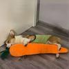 Lovely Carrot Plush Toy Squeaky Pet Chew Toy Cuddly Pillow for Pets Pet Plush Toy Puppy Plush Toys for Small Dogs