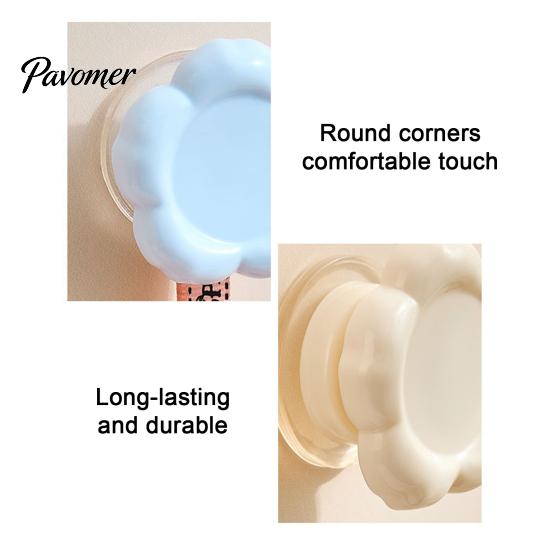 Kitchen Organization Hooks Flower Suction Cup Hook, No Drilling Removable And Reusable Plastic Hanger, Glass Mirror Hangers Waterproof Adhesive
