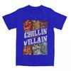 Villains T Shirts Chillin Like A Villain Group Portrait Vintage Tee Shirt Short Sleeve T-Shirt Cotton Gift Idea Tops