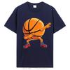 Dabbing Basketball Ball Funny UnisexSports Player Dab T-Shirt Basketball-Lover Graphic Tee cotton Tops Streetwear Clothing