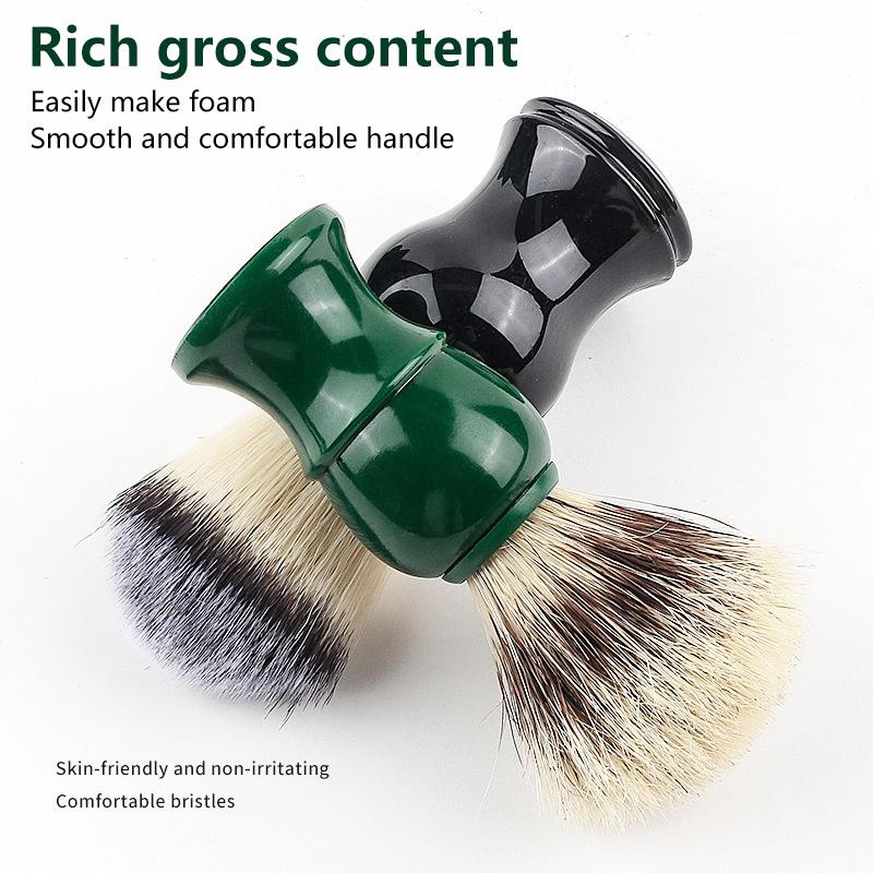 Plastic Shaving Brush Bowl For Men'S Beard Care Soap Foam Mug Bowl With Handle Facial Cleaning Tools