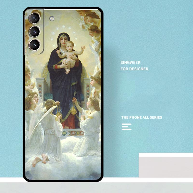 Virgin Mary of Hope Catholic Religious Art Case For Samsung Galaxy S25 Ultra S21 S22 S23 S24 Ultra S20 Plus S25 FE Phone Cover