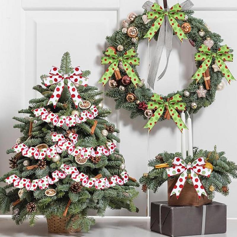 Christmas Ribbon For Crafts Glitter Craft Ribbon Present Wrapping Ribbon Multipurpose Holiday Ribbon Christmas Craft Supplies