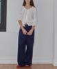 LOSSYROW Mesh Lace Track Pants Navy