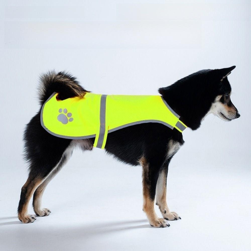 High Visibility Dogs Reflective Vest Ventilate Cozy Adjustable Dog Safety Vest Fluorescent Night Safety Pet Clothes