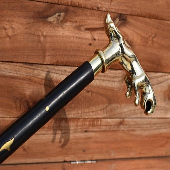 Solid Jaguar King Style Handmade Jaguar Head Handle Wooden Cane Birthday Gift