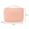 Toiletry Bag Hanging Travel Makeup Fashion Waterproof with Hook Large Capacity PU Leather