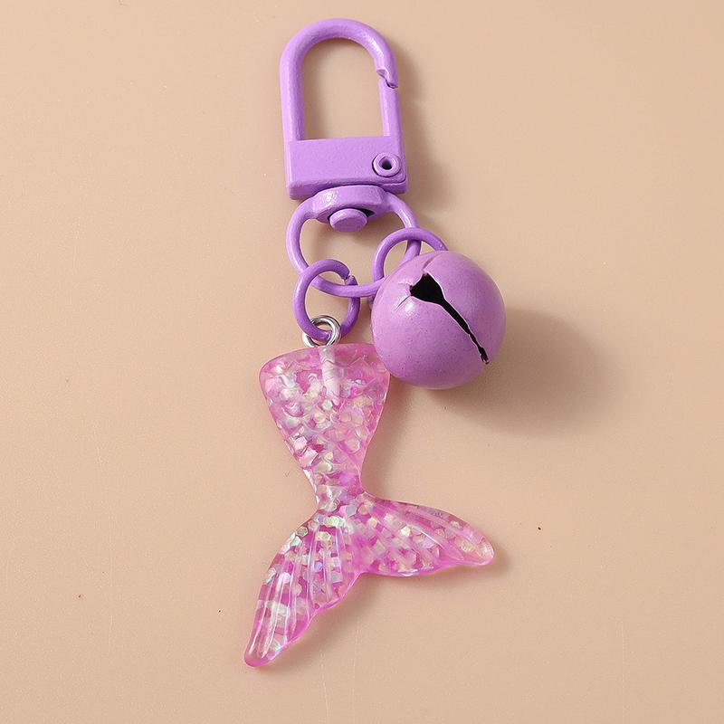 Pretty Mermaid Starfish Shell Keychain Marine Life Key Ring Women Girls Handbag Pendants DIY Jewelry Gifts