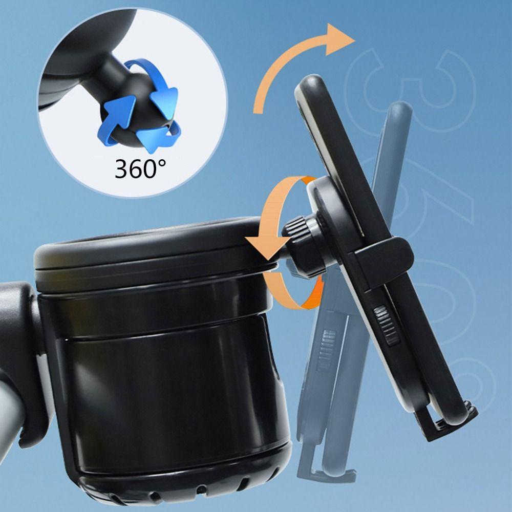 360° Rotation Cup Holder Non Slip Phone Holder Durable Baby Stroller Cup Holder Bicycle