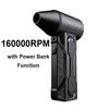160000RPM High Power Electric Turbofan 52m/s Mini Portable Turbine Blower Hand Held Powerful Dust Removal Jet Fan