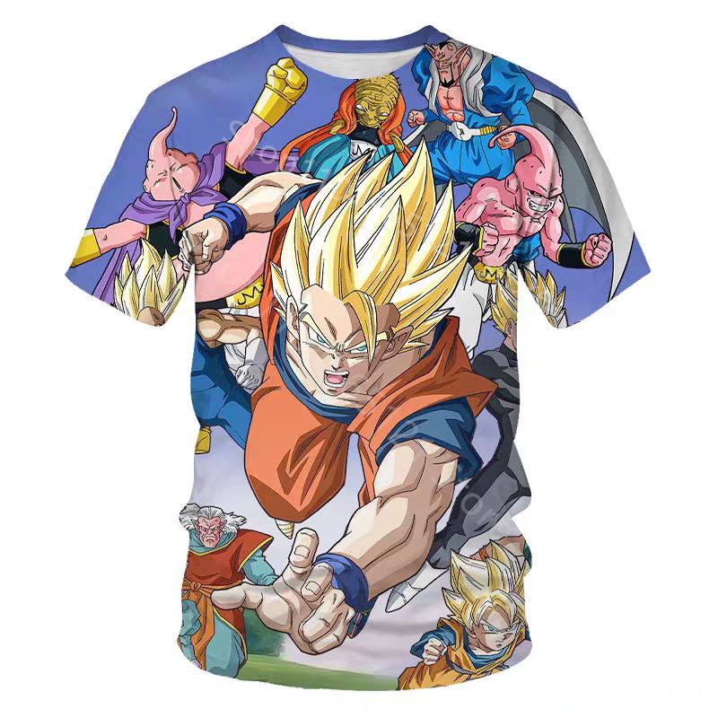 Dragon Ball Tshirt Clothes Kakarot Goku Super Saiyan Vegeta Fashion Streetwear