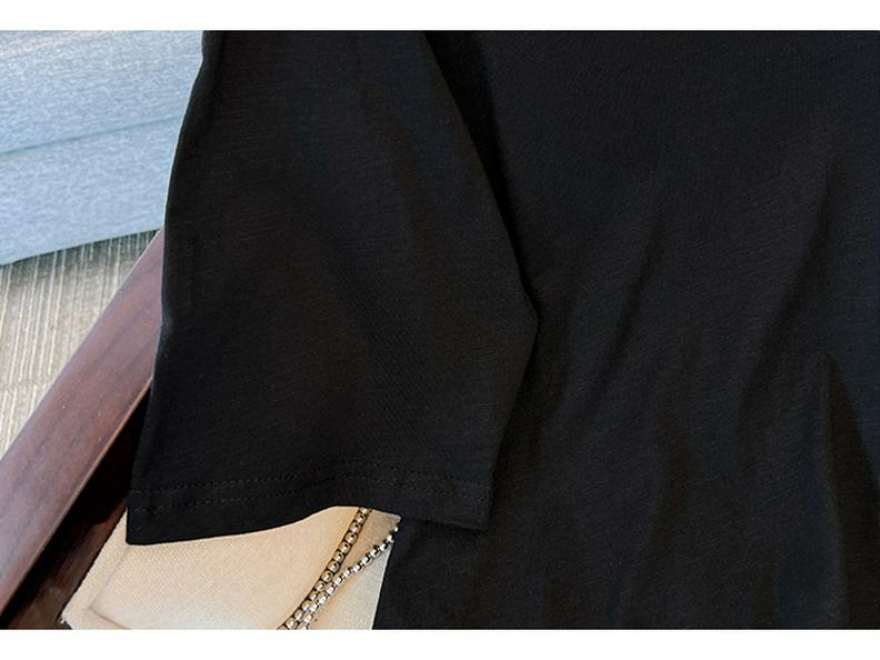 Plus Size Women's Summer T-Shirt Dress 2024 - Short Sleeve, Loose Fit, Mid-Length