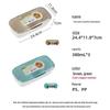 CHAHUA Plastic 3-Compartment Seasoning Box with Spoon