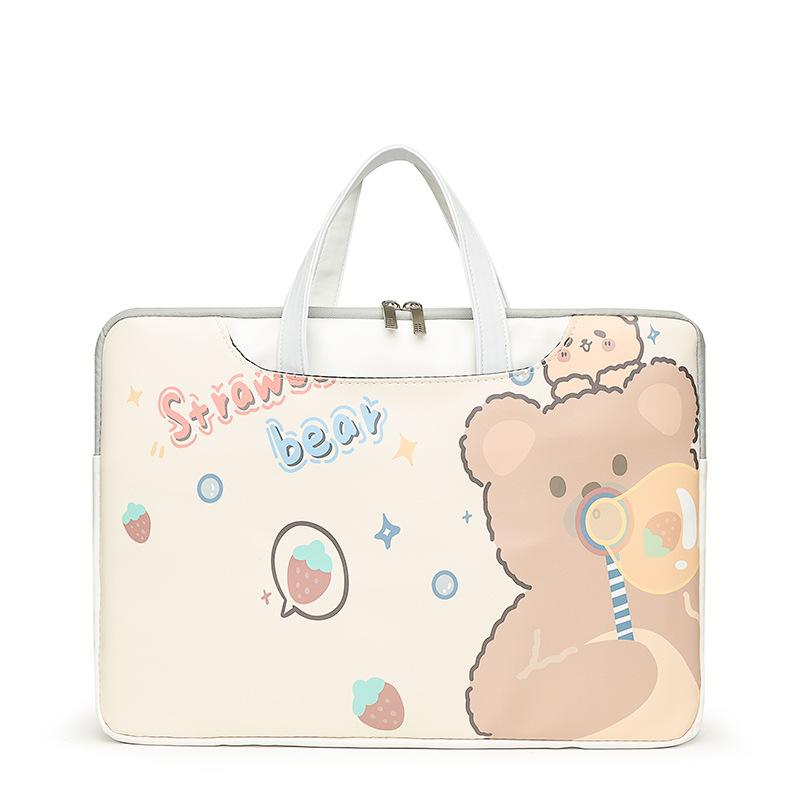 New laptop bag girls high-value cartoon cute liner bag inch college students large-capacity storage