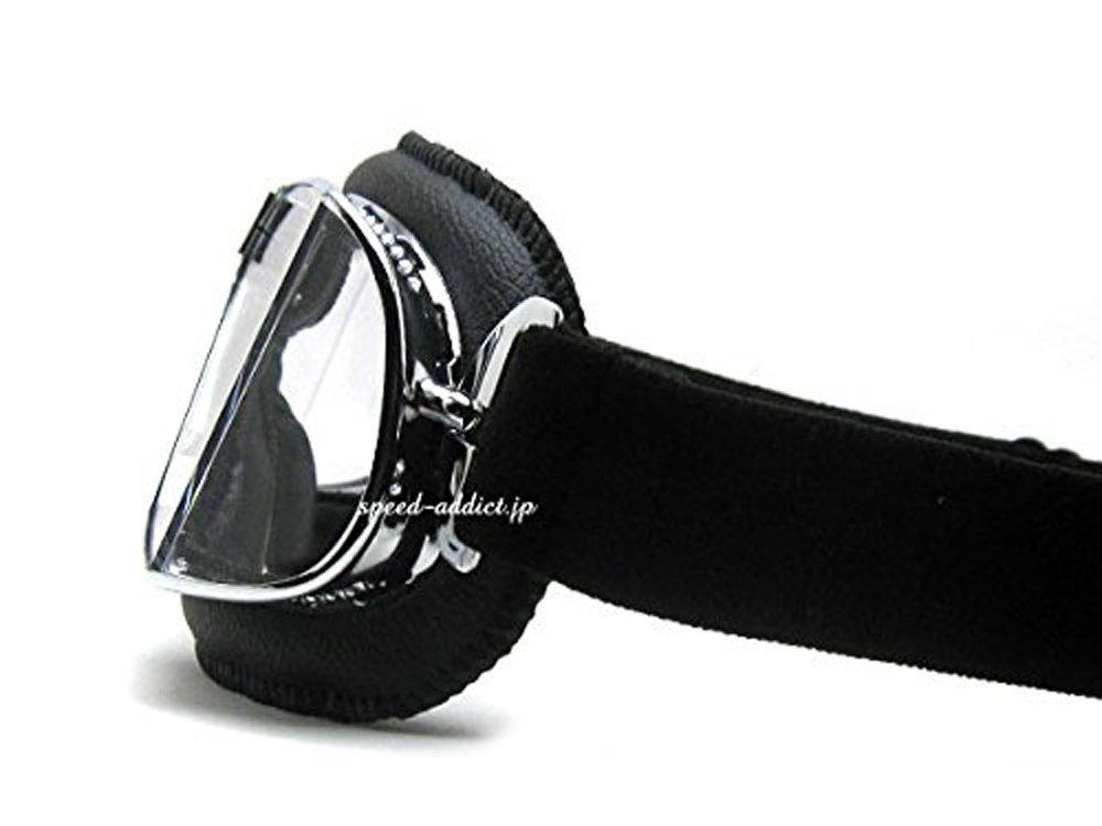 Nannini Custom GOGGLE BLACK/CHROME × ANTI FOG CLEAR