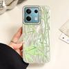 Green Bamboo Flower Camlet Texture Phone Case for Xiaomi Mi 13T 14T Pro 11 Lite NE 5G Couple Shell Silicone Back Bags Soft Cover