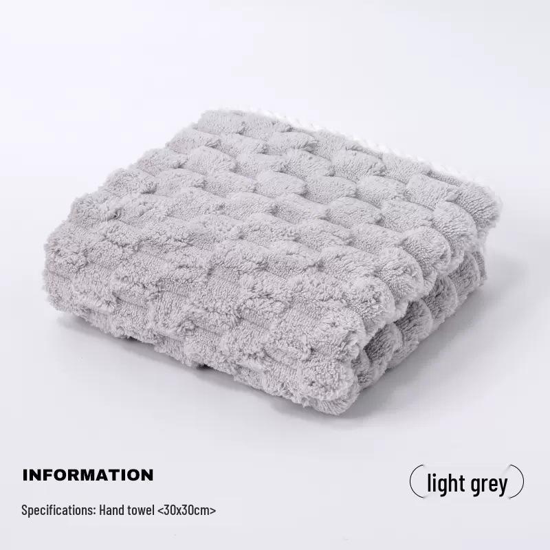 Prosop de mână suspendat din lână de coral super absorbant - Drăguț, gros și moale pentru baie