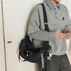 Shoulder bag, men's workwear, trendy brand, crossbody bag, large-capacity make-up bag, student commuting to class, messenger bag, women