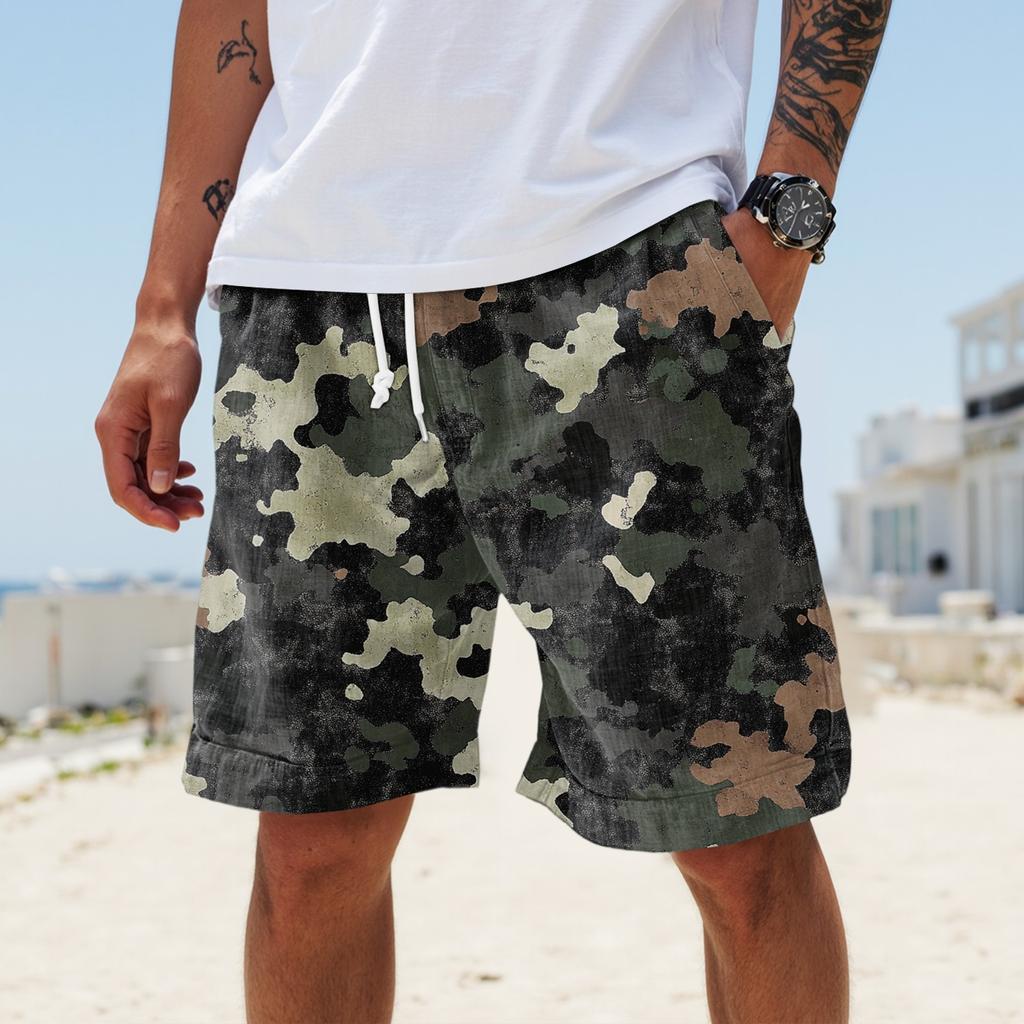 Men's Summer Large Casual Loose Sports Pants Beach Shorts