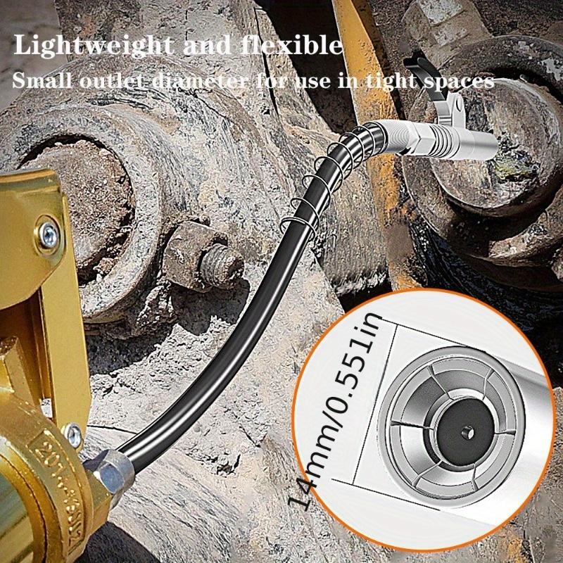 Heavy Duty Grease Coupler: Quick Release, High Pressure. Leak-proof, Lock Pliers Design, New Lubrication Tip. Ideal for Grease Guns. Perfect for Mecha