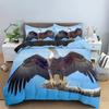 Eagle Duvet Cover Animal Bedding Set Queen King Size For Kids Teens Adults White Black Wildlife 2/3pcs Polyester Quilt Cover