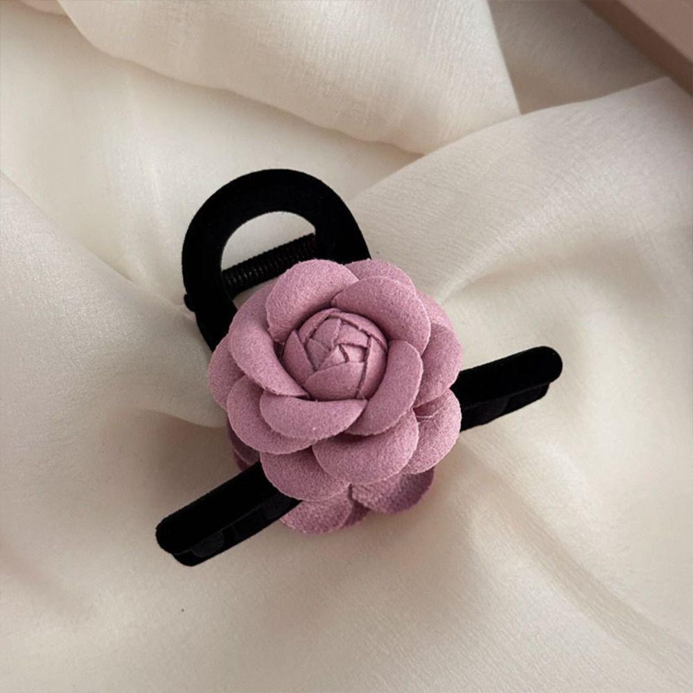 

Мини-заколка для волос Camellia Flower Hair Claw Аксессуары для волос Flower Hair Widget Flower Hair Clip Girls D