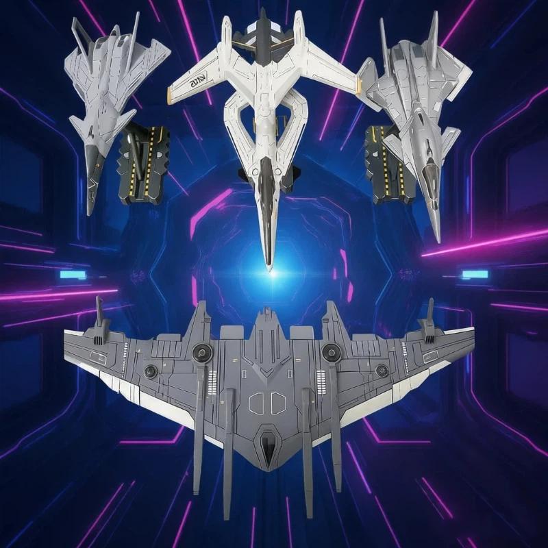 Alloy Airplane Model Nantianmen Project Airplane Model Ornament White Emperor Xuannu B-Type Luanniao Aerospace Fighter Jet
