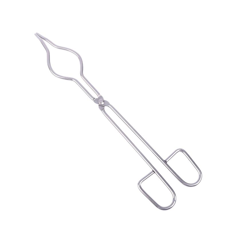 

Професійні щипці для тигля з нержавіючої сталі розміром 19/24/29 см Тримач плоскогубців для плавлення графіту Хромовані затискачі для склянки для захоплення