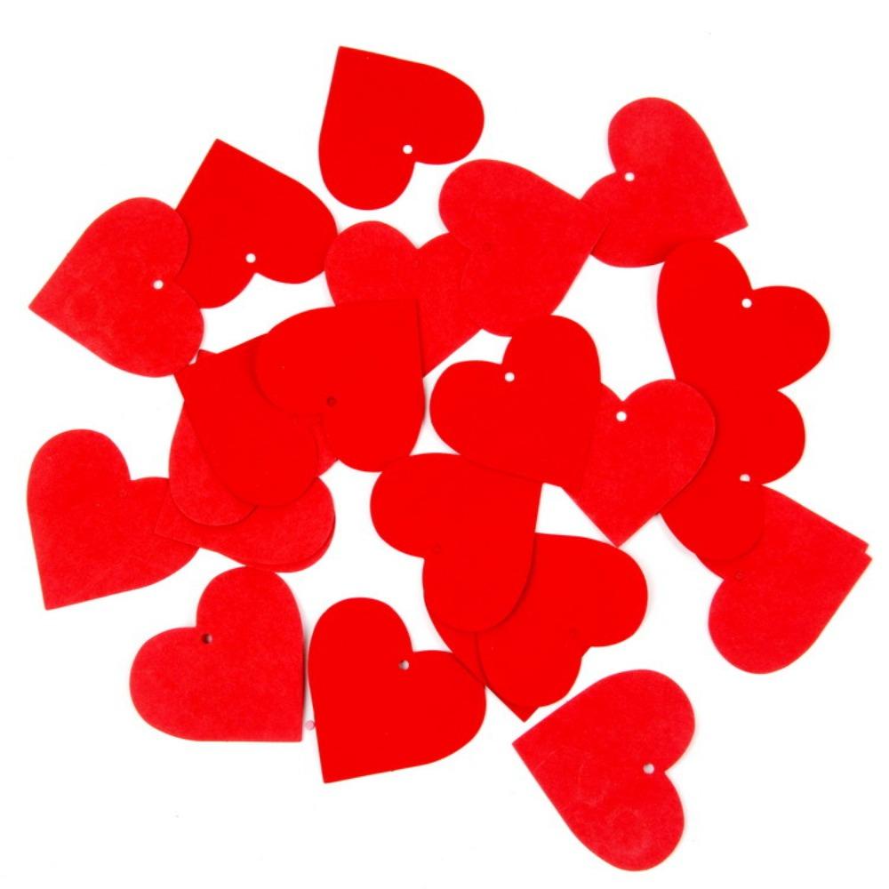 400pcs 7CMX7CM Heart Paper Cutouts 80g Paper Gift Tags  for Valentine’s Day Craft