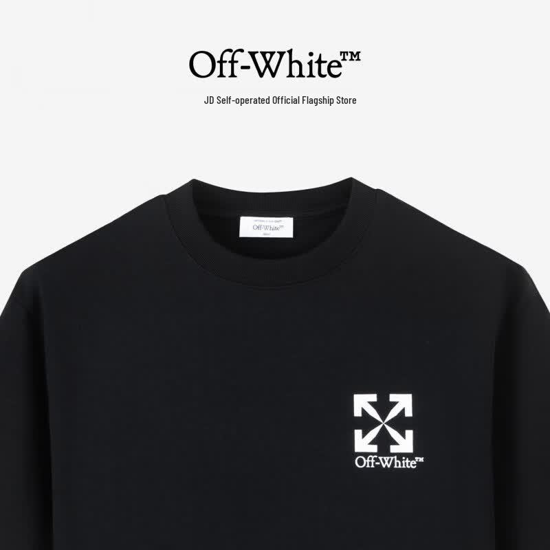 OFF-WHITE Unisex Arrow Logo Short Sleeve T-Shirt