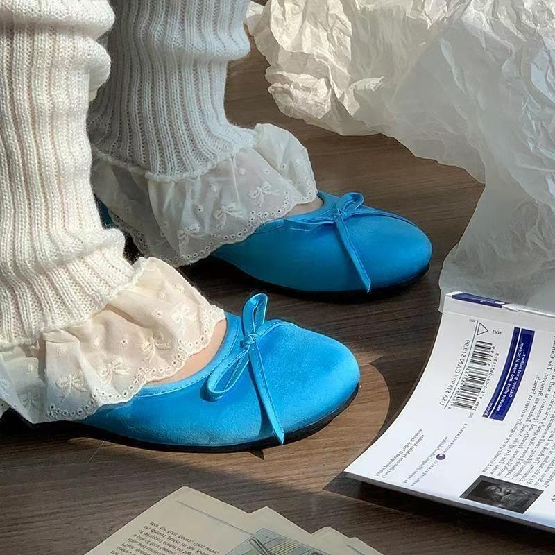 Ballet Flats Shoes Woman's Sandals Bow Loafers Shoes Women Summer 2025 New Elegant Fashion Sneakers Casual Sandalias De Mujer