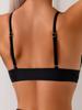 Women's Solid Color Strappy Bikini Swimsuit