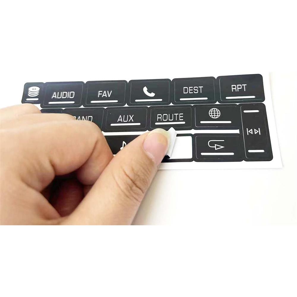 Radio Worn Button Repair Decal For Cadillac Escalade EXT ESV 07-13