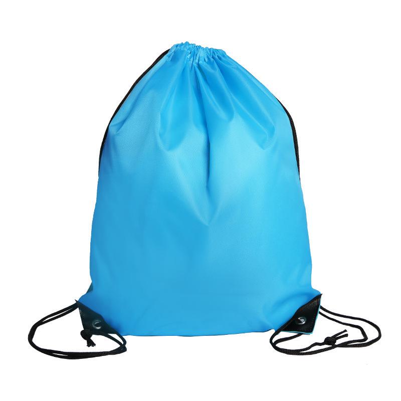 Custom Logo Colorful Polyester Drawstring Backpack for Sports & Marathons
